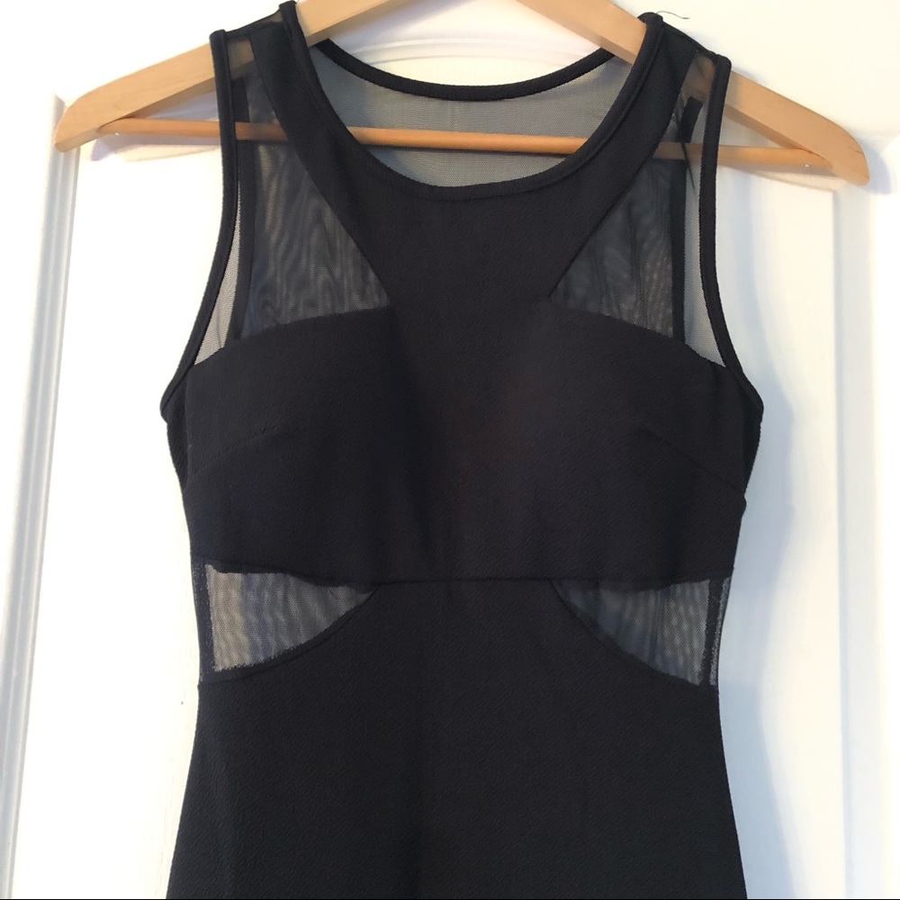 Lulus maxi dress with mesh cutouts